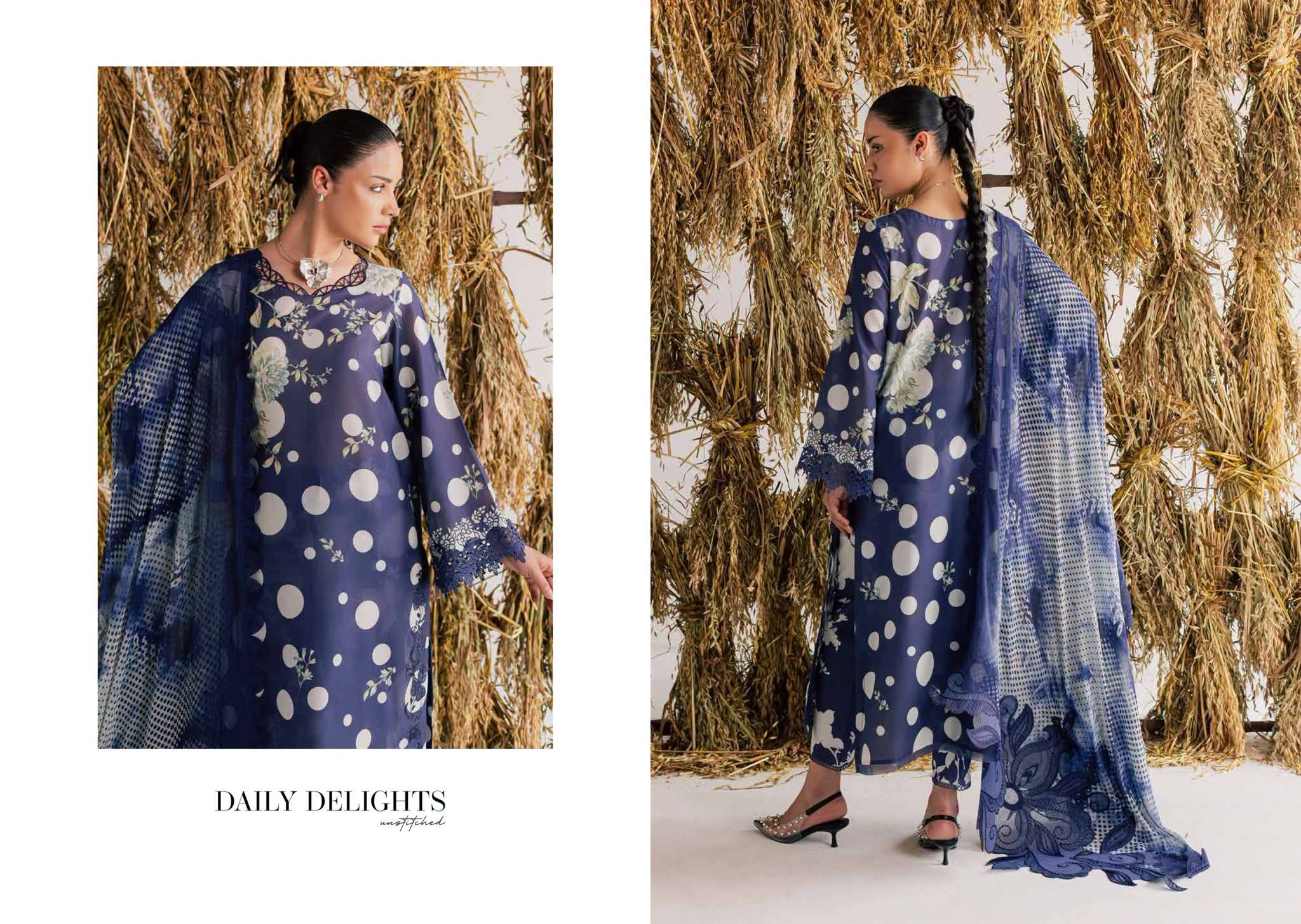 ORIGNAL NURAH EMBROIDED WITH PRINTED LUWN WITH CHIFFON DUPPTAT