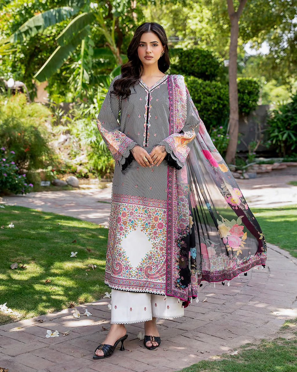 ORIGNAL CHIRMZA C- PRINT LUWN WITH CHIFFON DUPPTAT