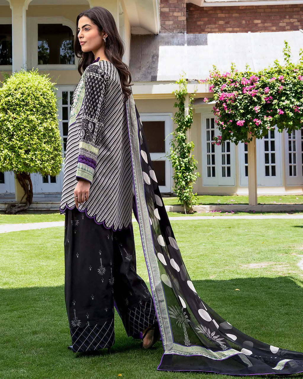 Original Chirmza C-Print Lawn with Chiffon Dupatta - Ready to Wear