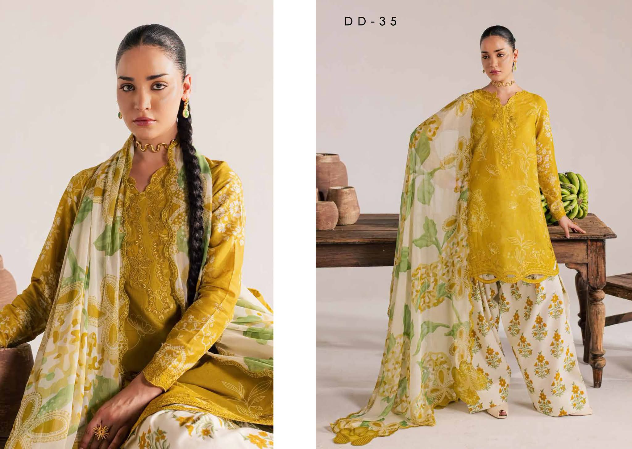 ORIGNAL NURAH EMBROIDED WITH EMBROIDE CHIFFON DUPPTAT READY MADE