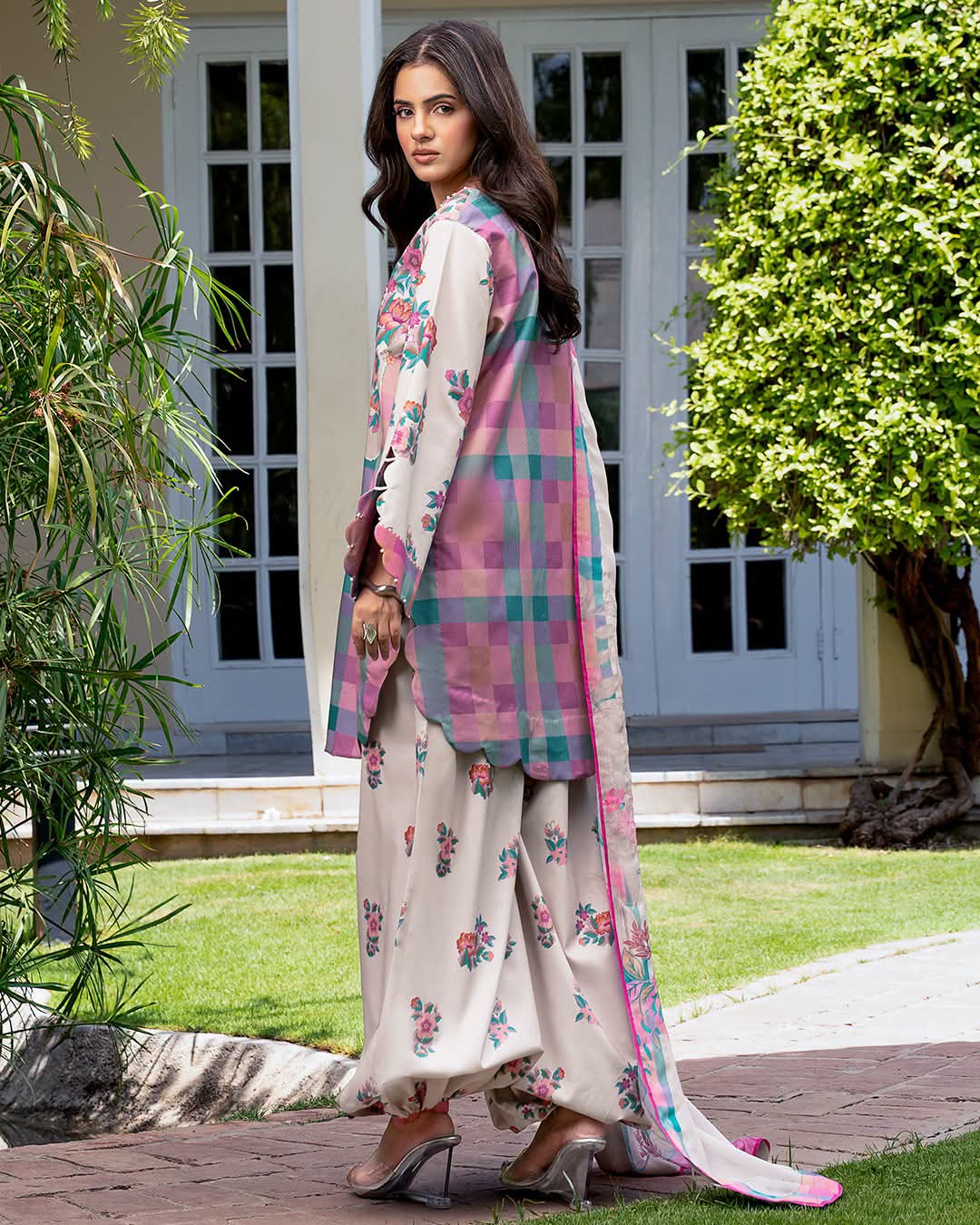 Orignal Chirmza luwn with chiffon dupptat Ready to wear