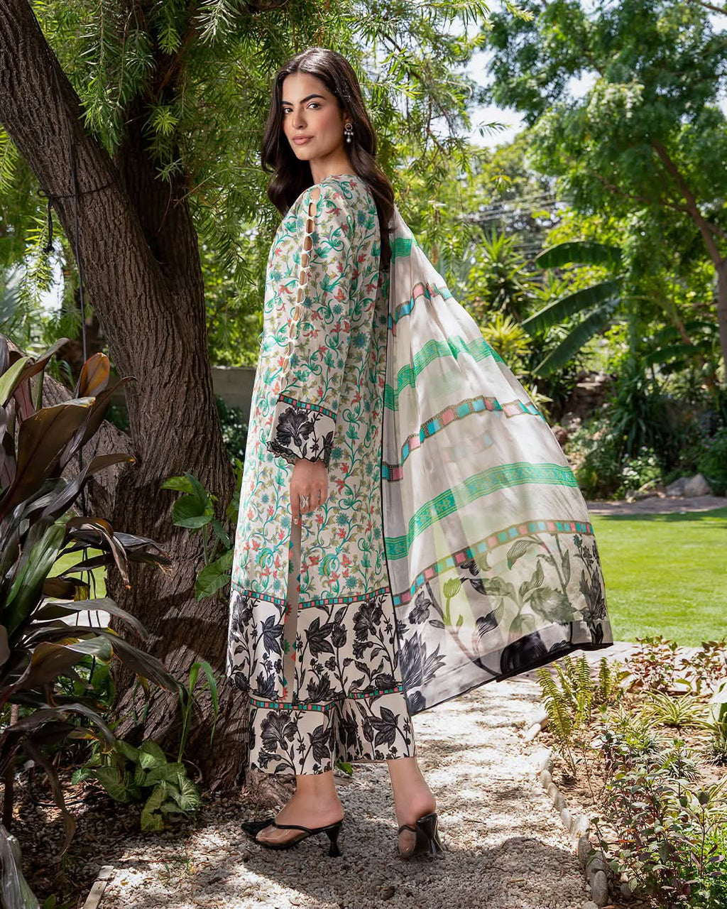 Original Chirmza C-Print Lawn with Chiffon Dupatta - Ready to Wear